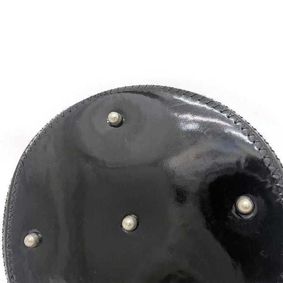 Gucci Bamboo Drawstring Handbag Patent Leather Suede Black Beige - Picture 8 of 10